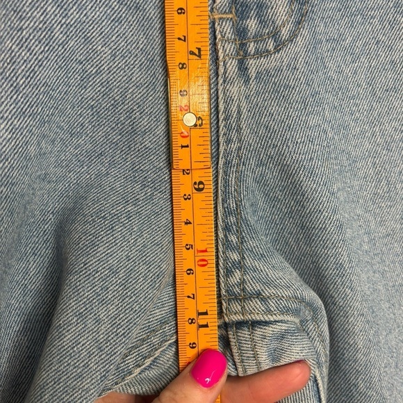 Y2K VTG Embroidered High Waist Boot Cut Light Wash Jeans Size 9 - Picture 10 of 12